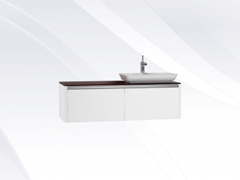T4 Yüksek Tezgah Ünitesi 130 cm, Parlak Beyaz